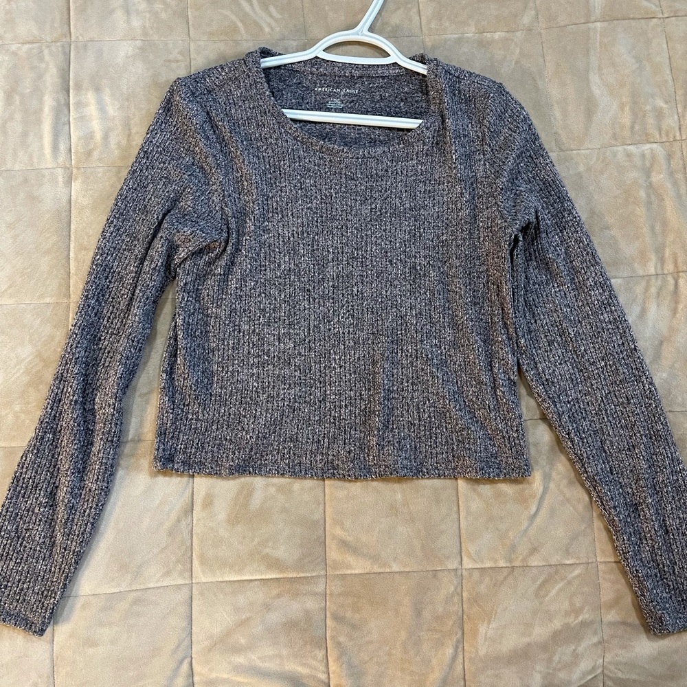 American Eagle Sweater Crop Top size Large